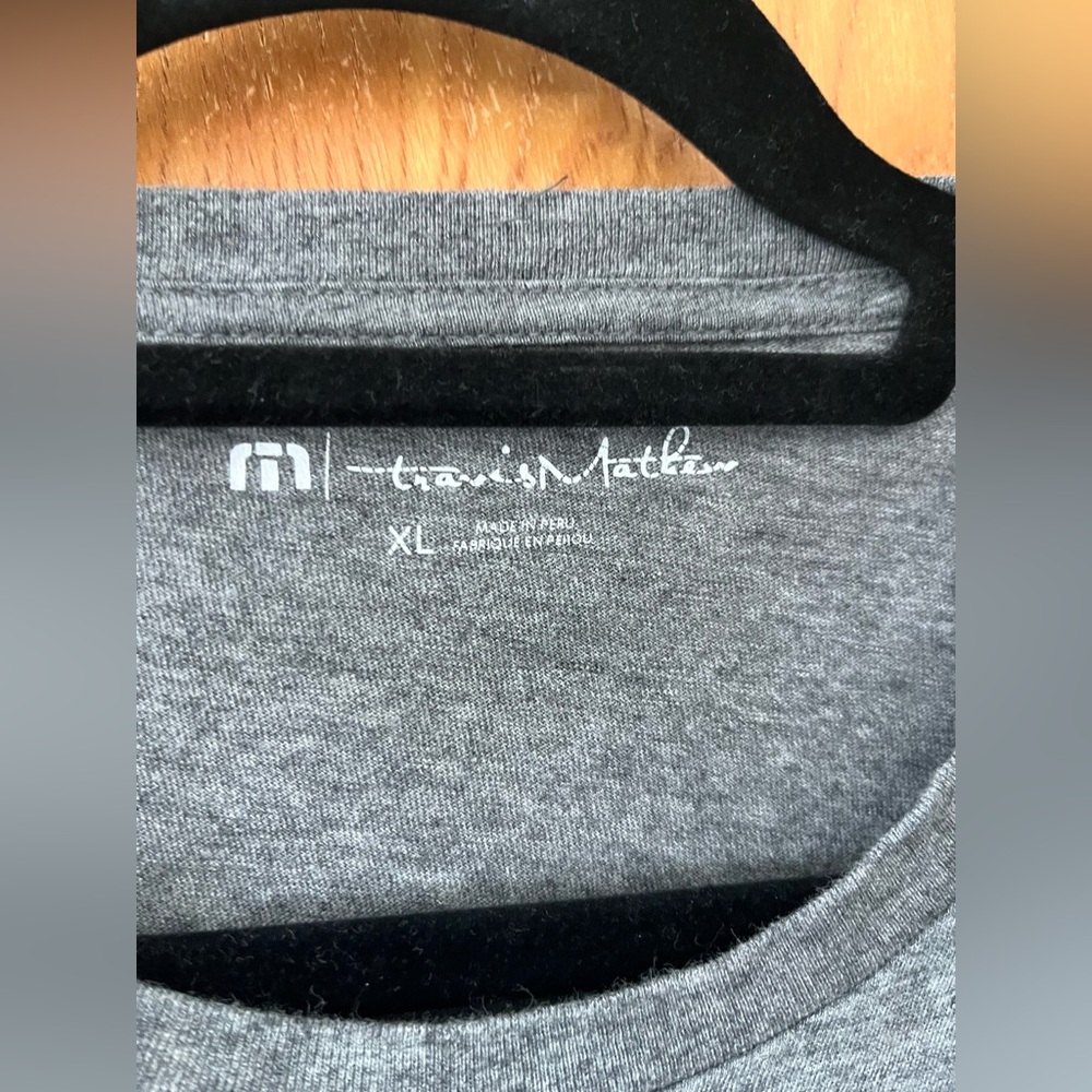 Travis Mathew Gray Short Sleeve crew neck ‘Golf Sucks’ Tee XL - Picture 3 of 7